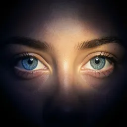 Diamantblaue Augen