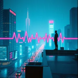 Neon Synchro Heartbeat