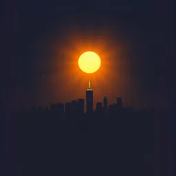 Sonnenstrahlen in der Nacht