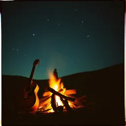 Campfire glow
