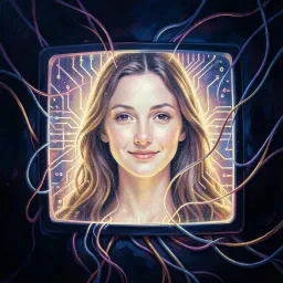 Dream on a glowing screen