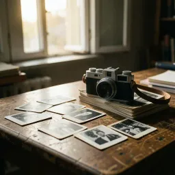 Black and white Polaroids