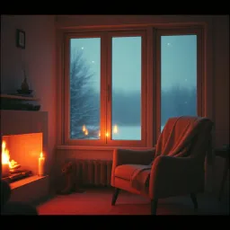 An empty chair at Christmas