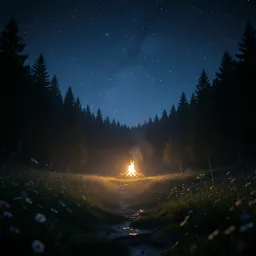 Dark night.
