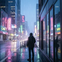 Neon rain
