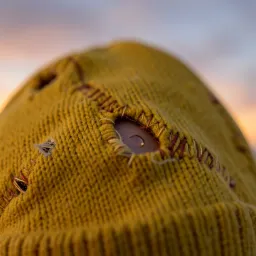 Yellow Beanie Heart