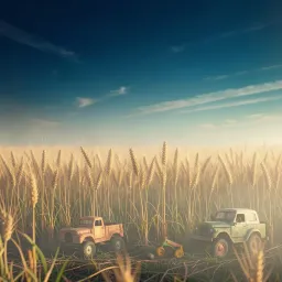 Through the fields of time