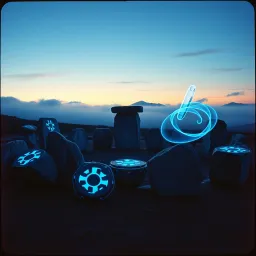 Pictish paint blue
