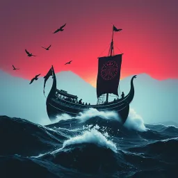 Ravens Over Red Snow