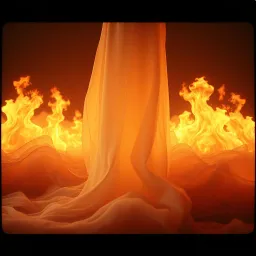 Feuer auf Seide