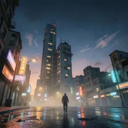 Neon Ghost Town