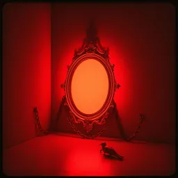 Reflection in the flames