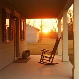 Goodbye on the Front Porch