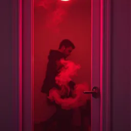 Glass Door Heart