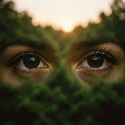 Menina dos olhos castanhos
