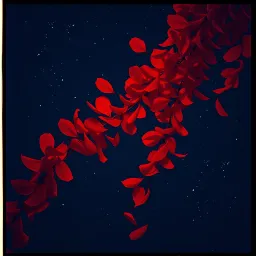 Glowing Red Cascade