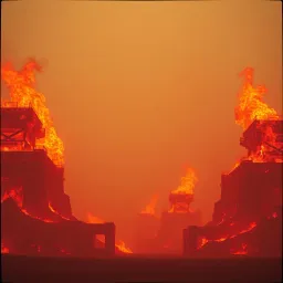 Giants on fire