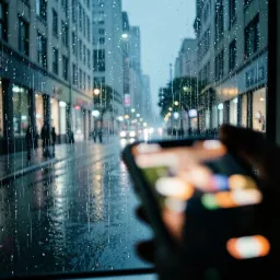 Rain after dark