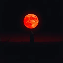 Blood Moon Over West Texas