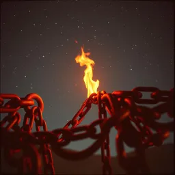 Chains into flame