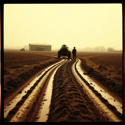 I'm tires in the mud. rock