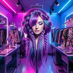 Make up and stylish hair