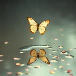 Butterfly in the Rain