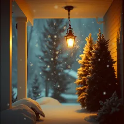 In winter, snow falls at Christmas.