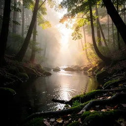Moss on a stream (Inspired by Deven)