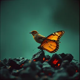 Sparrow on the Butterfly