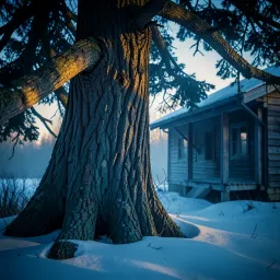 Half a House and a Cedar Tree