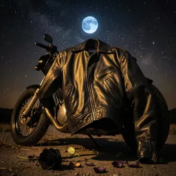 Blue Moon Black Leather