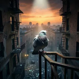 Like a pigeon