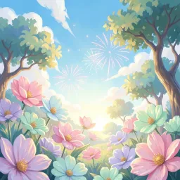 Fireworks In Sky