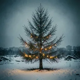 Empty Chair At Christmas
