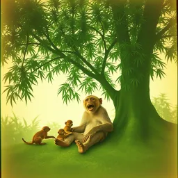Monkey in the Garden