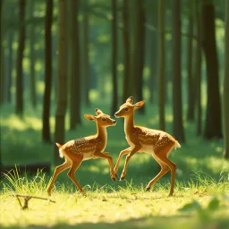 Two fawns