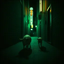 偷料豬與狗兄的夜晚