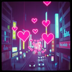 Neon Hearts