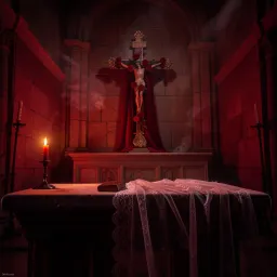 Roses in the shape of a cross