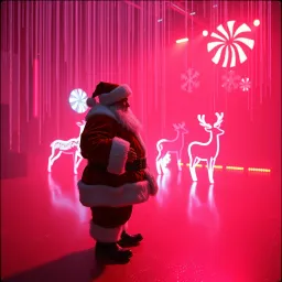 Santa In The Strobe