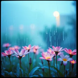 Regen im Hinterhof