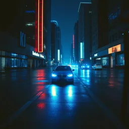 BLUE LIGHTS BEHIND ME