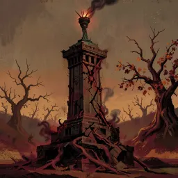 Statue of Liberty  represented by the Congress of Evil