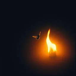 Moth to a burning flame