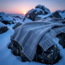 Il maglione nel freddo