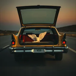 Angel Wings in the Backseat
