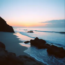 Ela na praia