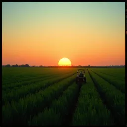 The fields of green