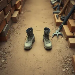Zapatos llenos  de mezcla 11